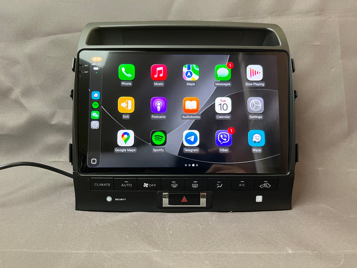 Toyota Land Cruiser 200 (2007–2015) 10,1" Android 14 Radio – 8GB/128GB – kabelloses CarPlay & Android Auto – 4G SIM