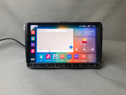 VW 9-Zoll-Android-Autoradio/-Stereoanlage mit Carplay/Android Auto passend für VW Golf 5 6 Passat Caddy Eos Polo Jetta